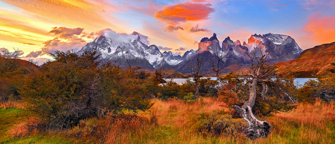 patagonia chile sunset torres del paine